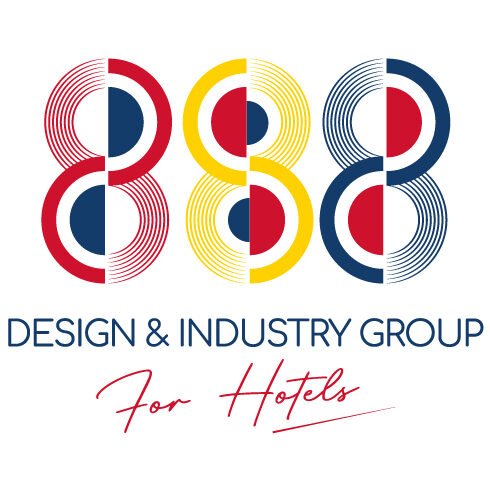 logo 888, spécialisé dans l'hôtellerie