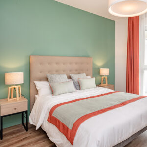 une chambre de résidence senior